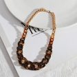 Amber Resin & 18K Gold-Plated Curb Chain Necklace Online