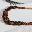 Amber Resin & 18K Gold-Plated Curb Chain Necklace Online