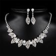 Pearl & Cubic Zirconia Eyes Statement Necklace Set Hot on Sale