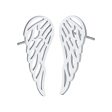 Silver-Plated Openwork Wing Stud Earrings Sale