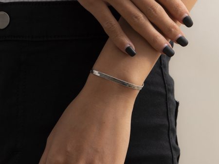 Silver-Plated Herringbone Chain Bracelet Fashion