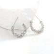 Silver-Plated Spike Huggie Earrings Hot on Sale